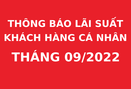 Thông báo lãi suất tháng 09